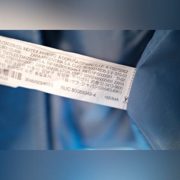 Baby blue Zara jacket fake leather - Picture 5 of 6